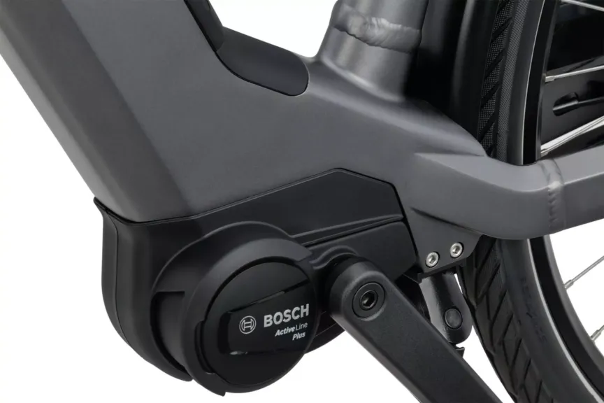 ‘’Zullen we nog een rondje?’’ Met de betrouwbare Bosch Active Line plus middenmotor geniet je van krachtige ondersteuning die je nooit in de steek laat.