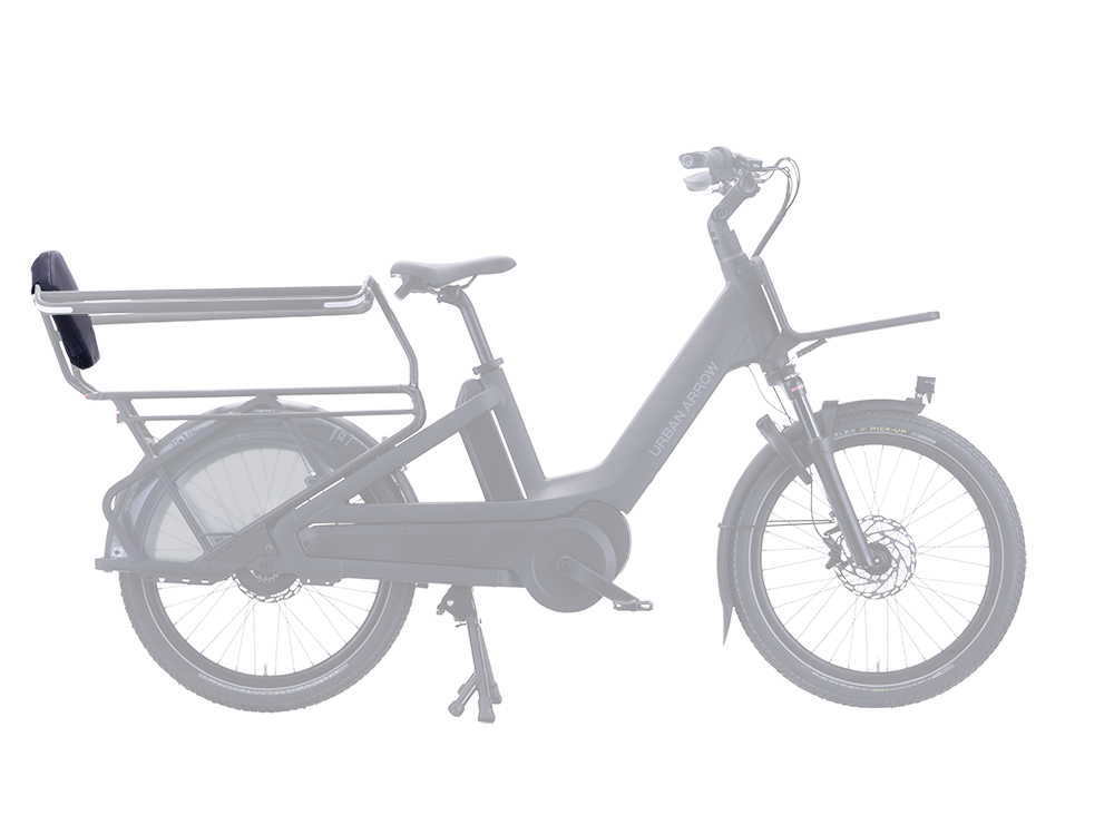 Het Breeze rugkussen, ontworpen om te gebruiken in combinatie met de Urban Arrow Breeze beschermbeugel, zorgt voor optimaal comfort voor jouw kostbare lading.